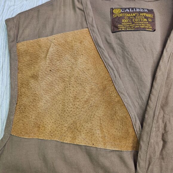 Vintage Caliber Sportsmans‎ Apparel Shooting Hunting Vest Tan Size M Medium - Picture 4 of 7